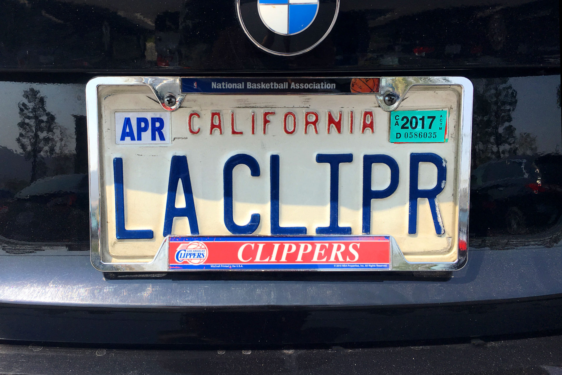 My LA Clippers license plate! - LACLIPR